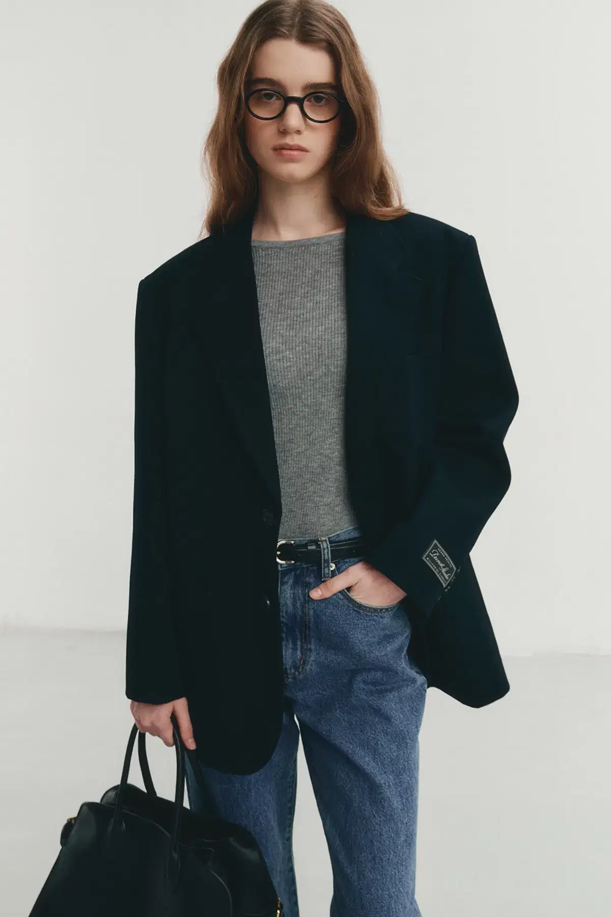 던스트 UNISEX OVERSIZED WOOL BLAZER NAVY XS